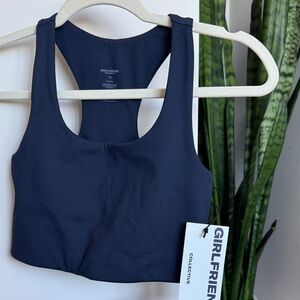 Girlfriend Collective Navy Paloma Sports Bra